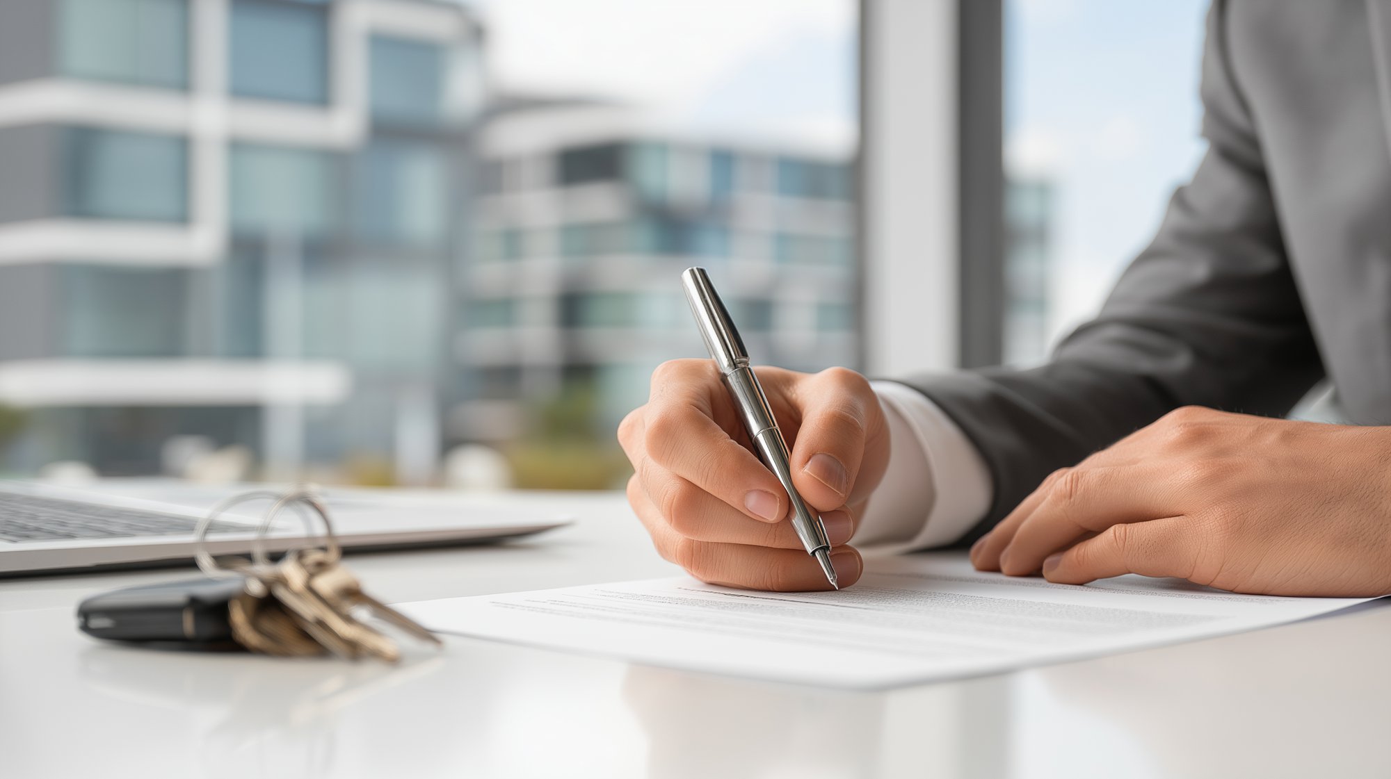 slowmovefun_Modern_businessman_signing_a_contract_in_a_bright_o_9d24b362-163e-4c67-8f73-e7174daba22e